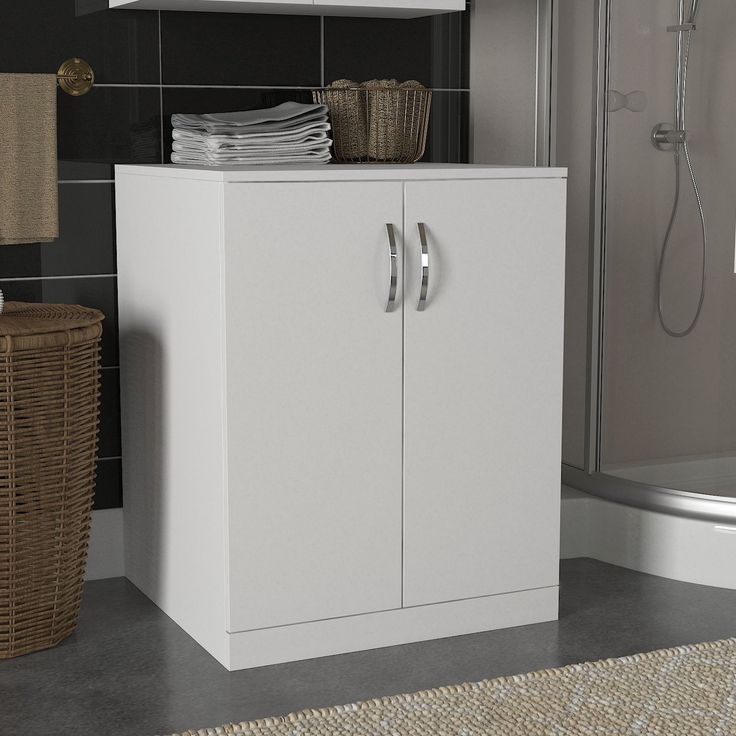 Pesukonekaappi Linento Furniture Benito, 70x90cm, valkoinen