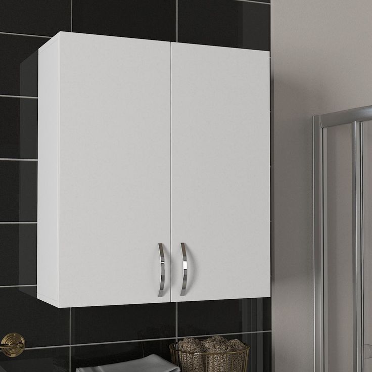 Kylpyhuoneen kaappi Linento Furniture Benito, 70x80cm, valkoinen