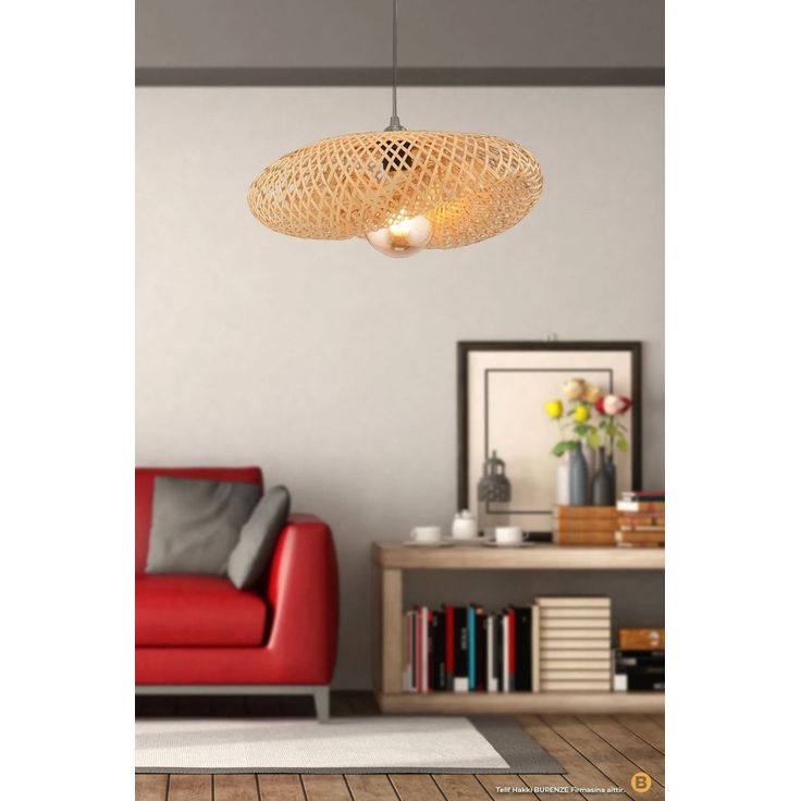Riippuvalaisin Linento Lighting BRZ-340025, ø34cm, E27, max. 40W, IP20, bambu