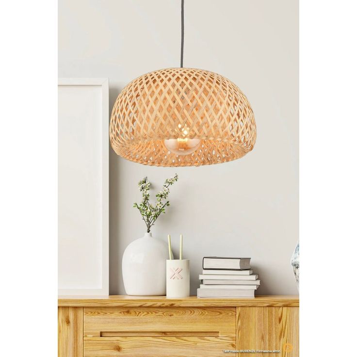 Riippuvalaisin Linento Lighting BRZ-340026, ø30cm, E27, max. 40W, IP20, bambu