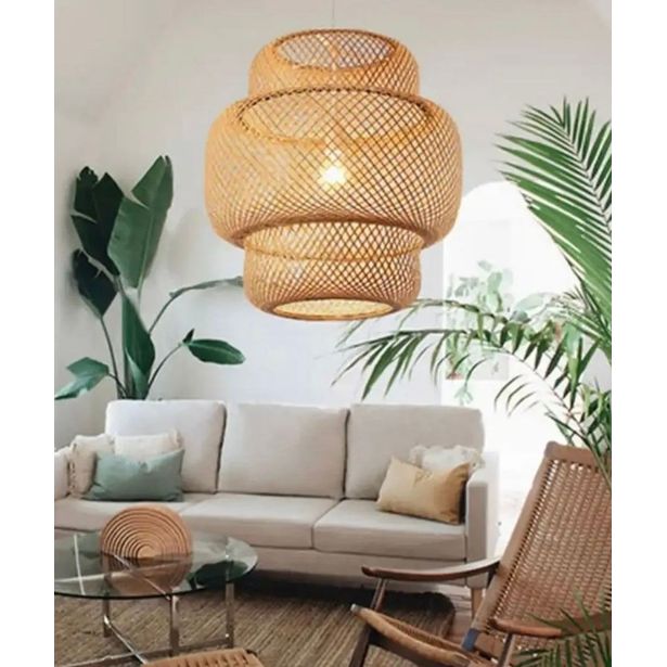 Riippuvalaisin Linento Lighting BRZ-340029, ø30cm, E27, max. 40W, IP20, bambu