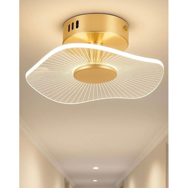 LED-kattovalaisin Linento Lighting BRZ-343418, ø19cm, IP20, kulta