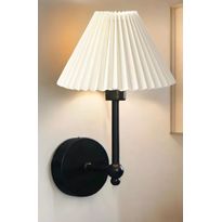 Seinävalaisin Linento Lighting BRZ-343421, ø10-22cm, E27, max. 40W, IP20, valkoinen/musta