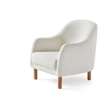 Nojatuoli Linento Furniture Aries, valkoinen bouclé