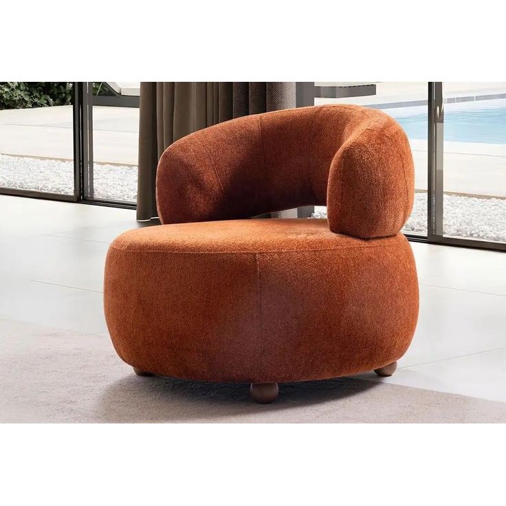Lepotuoli Linento Furniture Rio, punertava oranssi