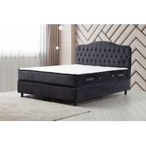 Sänkypaketti Linento Furniture Vassi 3, pussijousitus, ilman pehmustekerrosta, antrasiitti, eri kokoja