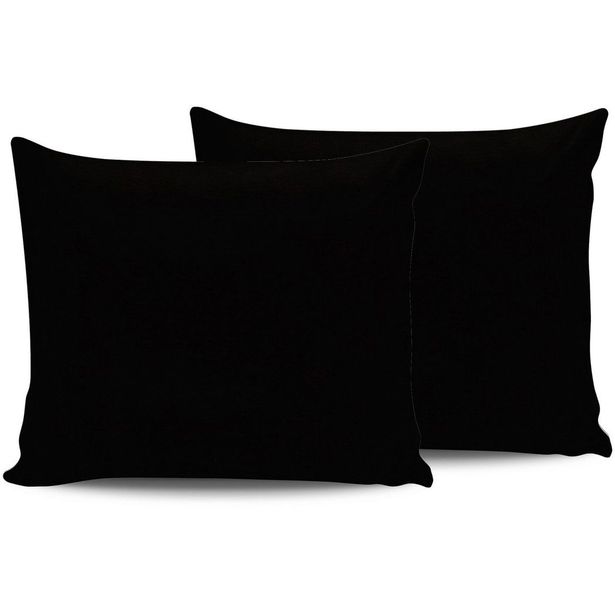 Tyynyliina Linento Black, 50x80cm, 2kpl, musta