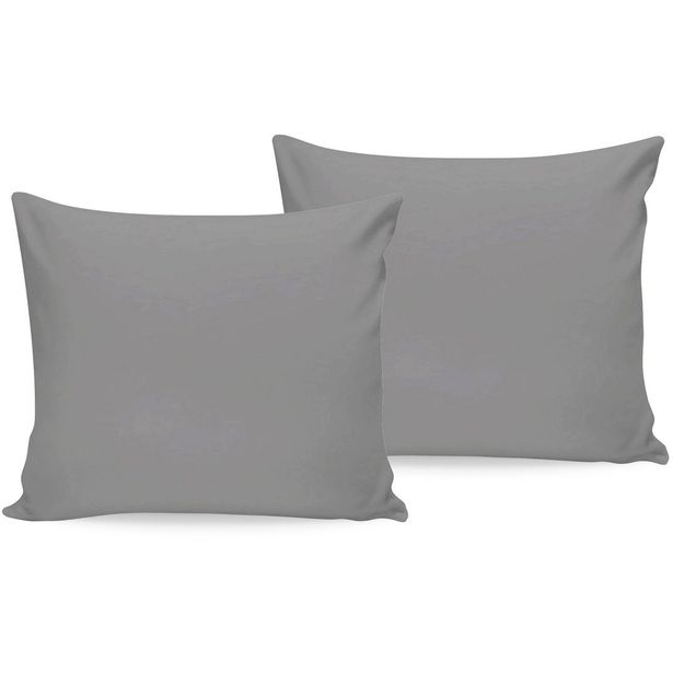 Tyynyliina Linento Dark Grey, 50x80cm, 2kpl, tummanharmaa