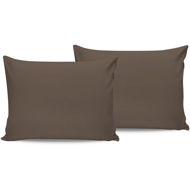 Tyynyliina Linento Brown, 50x80cm, 2kpl, ruskea