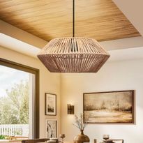 Riippuvalaisin Linento Lighting 241906, ø32cm, E27, max. 40W, IP20, ruskea