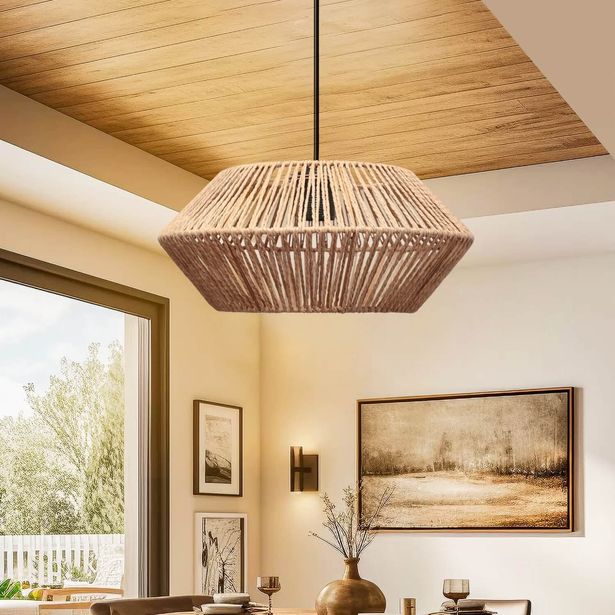 Riippuvalaisin Linento Lighting 241906, ø32cm, E27, max. 40W, IP20, ruskea