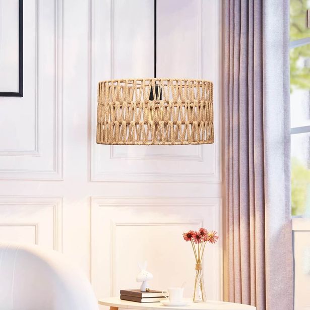 Riippuvalaisin Linento Lighting 241903, ø30cm, E27, max. 40W, IP20, ruskea