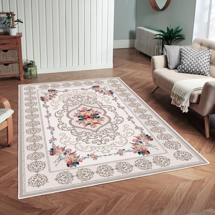 Kynnysmatto Linento WOOBTNY0205, 50x80cm, kerma