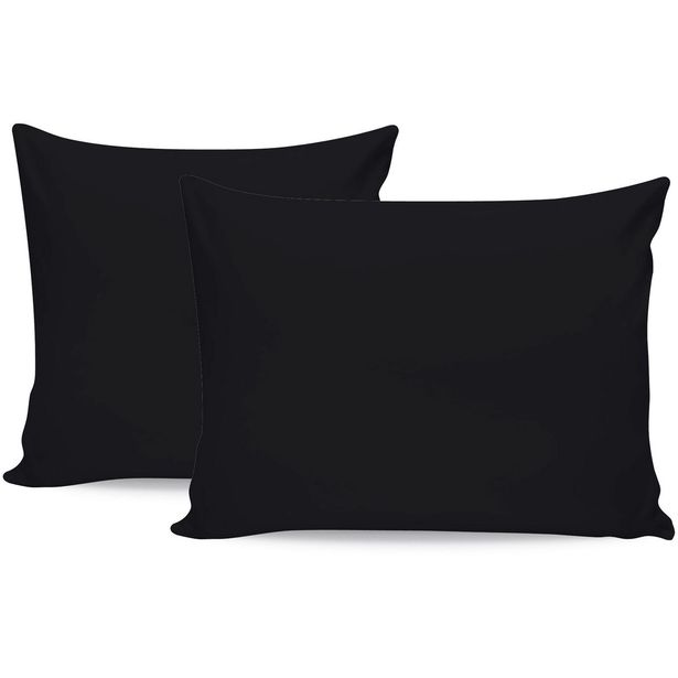 Tyynyliina Linento Tonne Grise, 50x80cm, 2kpl, musta