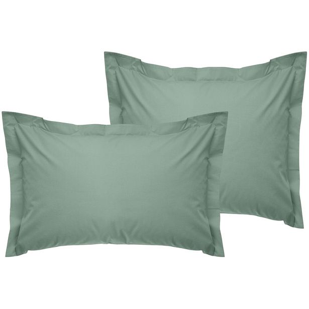 Oxford-tyynyliina Linento Tonne Mixte, 50x80cm, 2kpl, vihreä