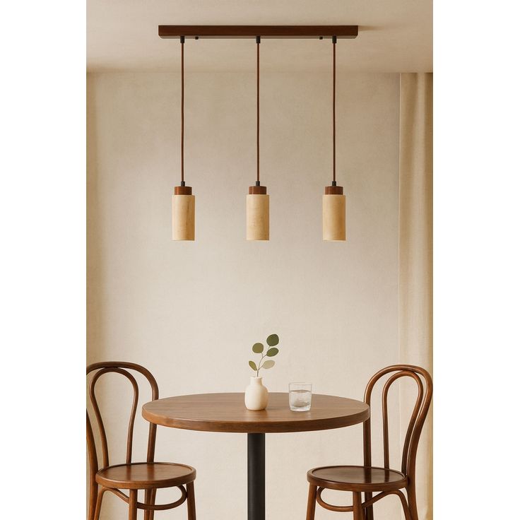 Riippuvalaisin Linento Lighting Babil R, 3-osainen, GU10, IP20, max. 10W, tummanruskea/beige