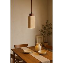 Riippuvalaisin Linento Lighting Mule, GU10, IP20, max. 10W, beige/pähkinä