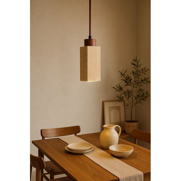 Riippuvalaisin Linento Lighting Mule, GU10, IP20, max. 10W, beige/pähkinä