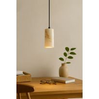 Riippuvalaisin Linento Lighting Papy-Perme, Ø6.5cm, GU10, IP20, max. 10W, beige