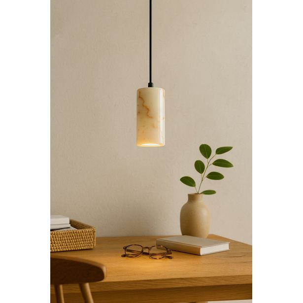 Riippuvalaisin Linento Lighting Papy-Perme, Ø6.5cm, GU10, IP20, max. 10W, beige