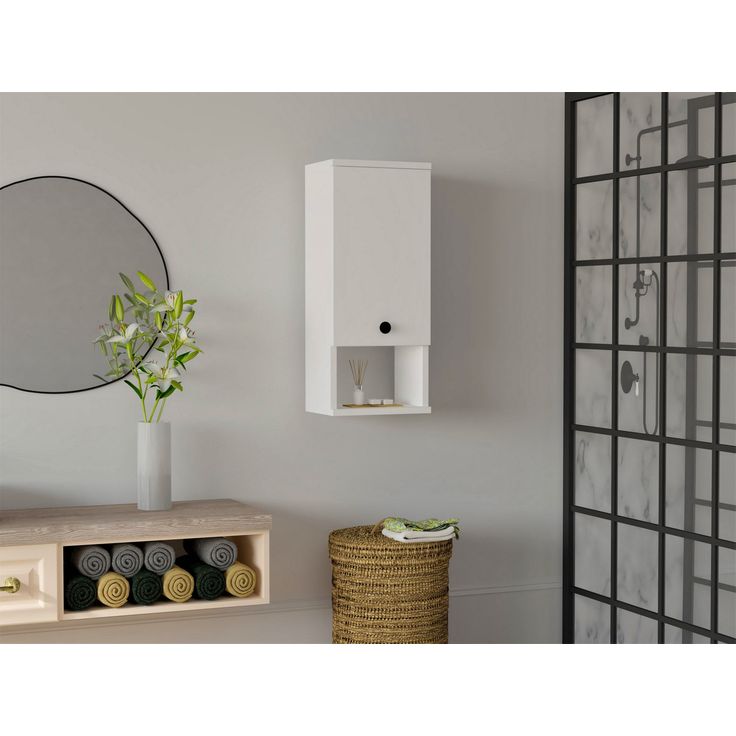Kylpyhuoneen kaappi Linento Furniture Mis, 30x71cm