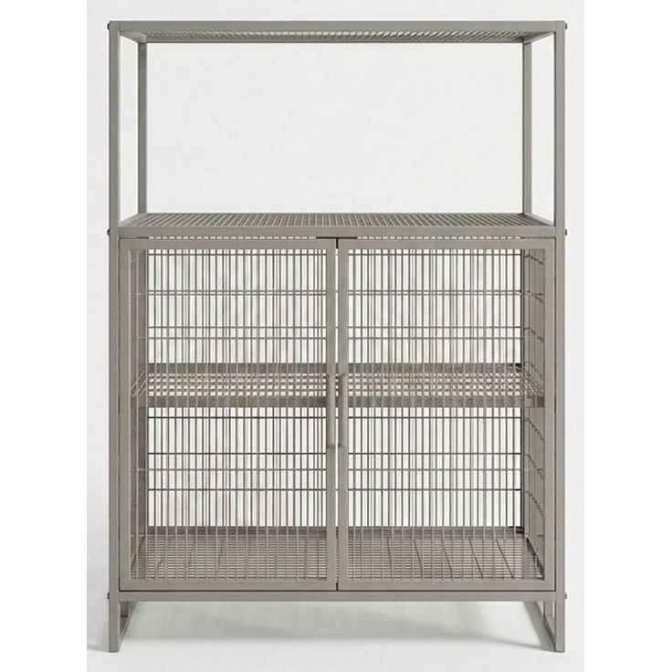 Säilytyskaappi Linento Furniture Kron, 91.5cm, metalli, harmaa