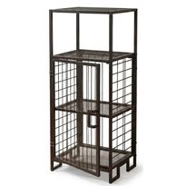 Säilytyskaappi Linento Furniture Vorn, 96cm, metalli, musta