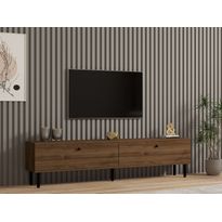 TV-taso Linento Furniture Nantes, leveys 160cm, tummanruskea