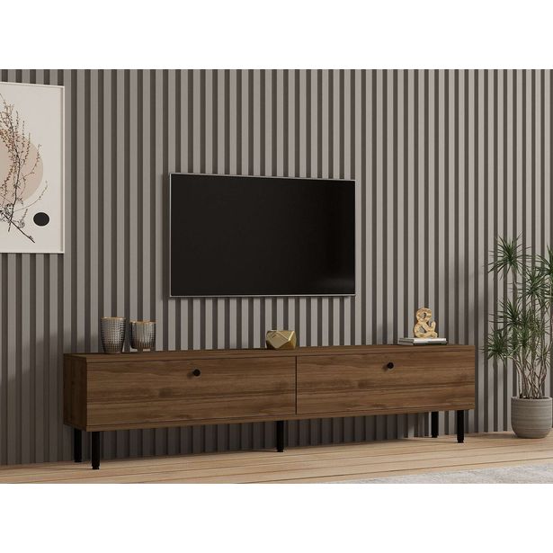 TV-taso Linento Furniture Nantes, leveys 160cm, tummanruskea