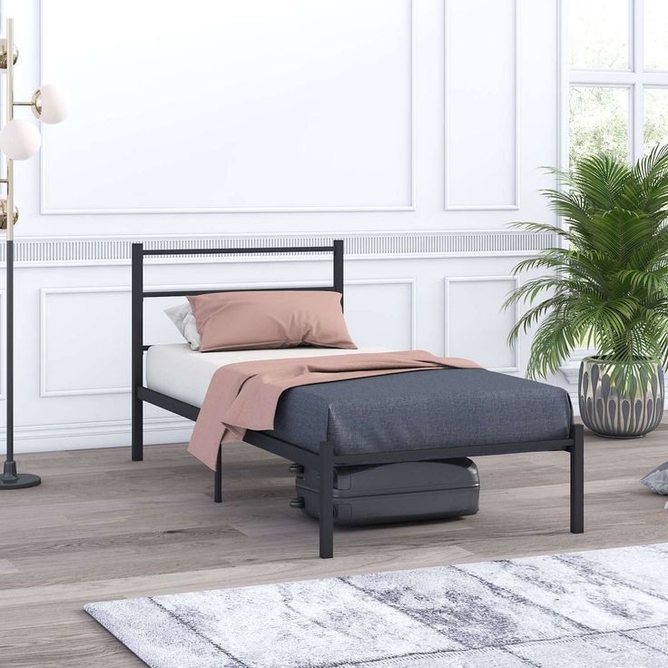 Sängynrunko Linento Furniture Basic, musta, eri kokoja