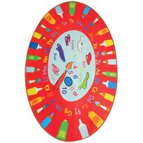 Lastenhuoneen matto Linento Palette, 100x160cm, punainen
