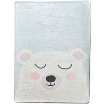 Lastenhuoneen matto Linento Baby Bear, 100x160cm, valkoinen