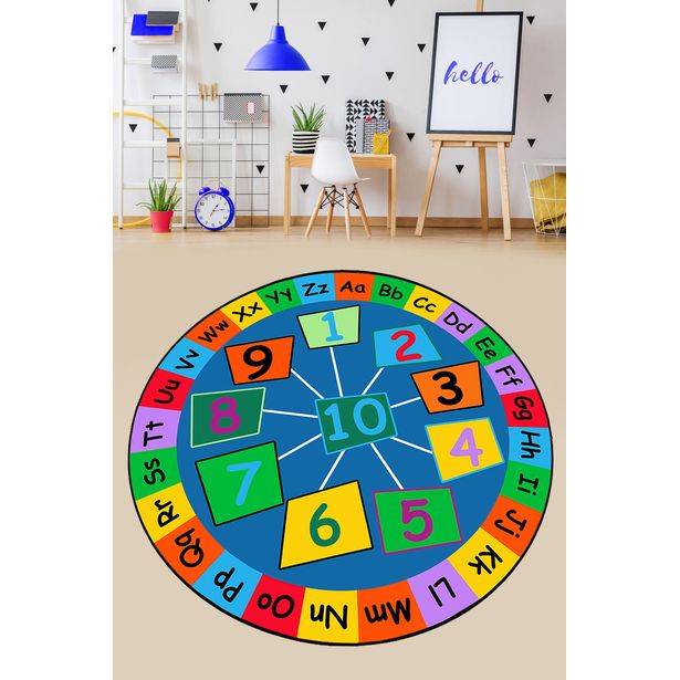 Matto Linento Lodra, Ø100cm, monivärinen