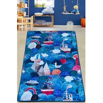 Lastenhuoneen matto Linento Superior, 200x290cm, sininen