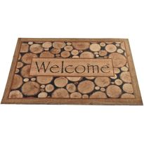 PVC-ovimatto Linento Nature, 40x60cm, brown