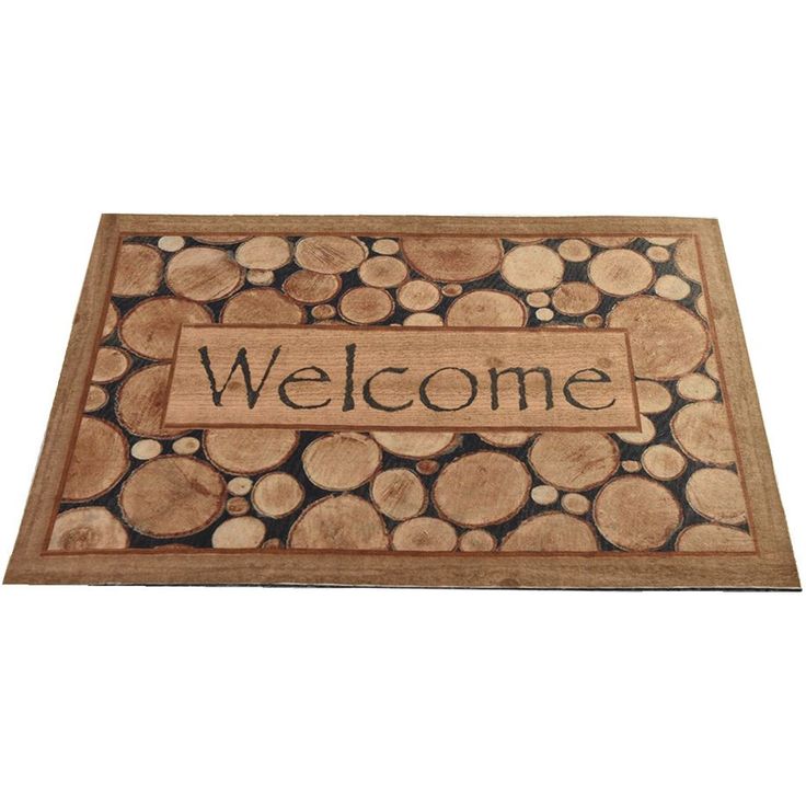 PVC-ovimatto Linento Nature, 40x60cm, brown