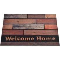 PVC-ovimatto Linento Welcome Home, 40x60cm, ruskea