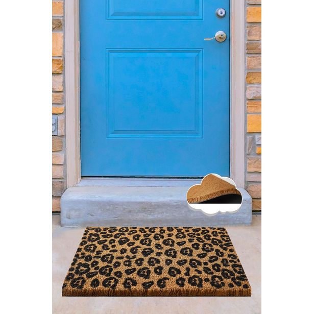 Ovimatto Linento Black, 40x60cm, ruskea