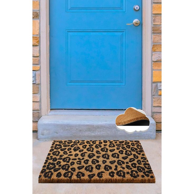 Ovimatto Linento Black, 40x60cm, ruskea