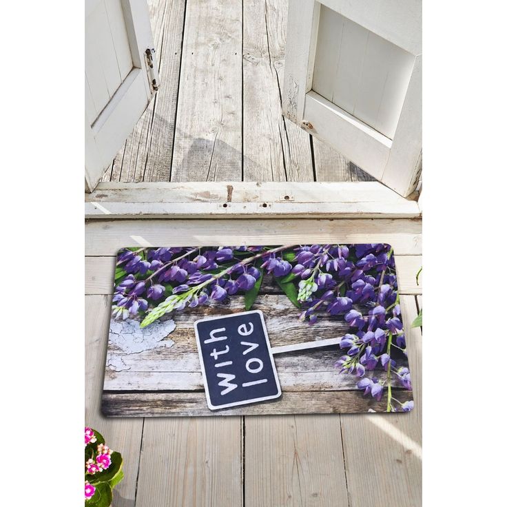 PVC-ovimatto Linento Casia, 40x60cm, violetti
