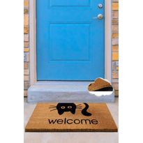 Ovimatto Linento Coco Reverse Cat, 40x60cm, ruskea
