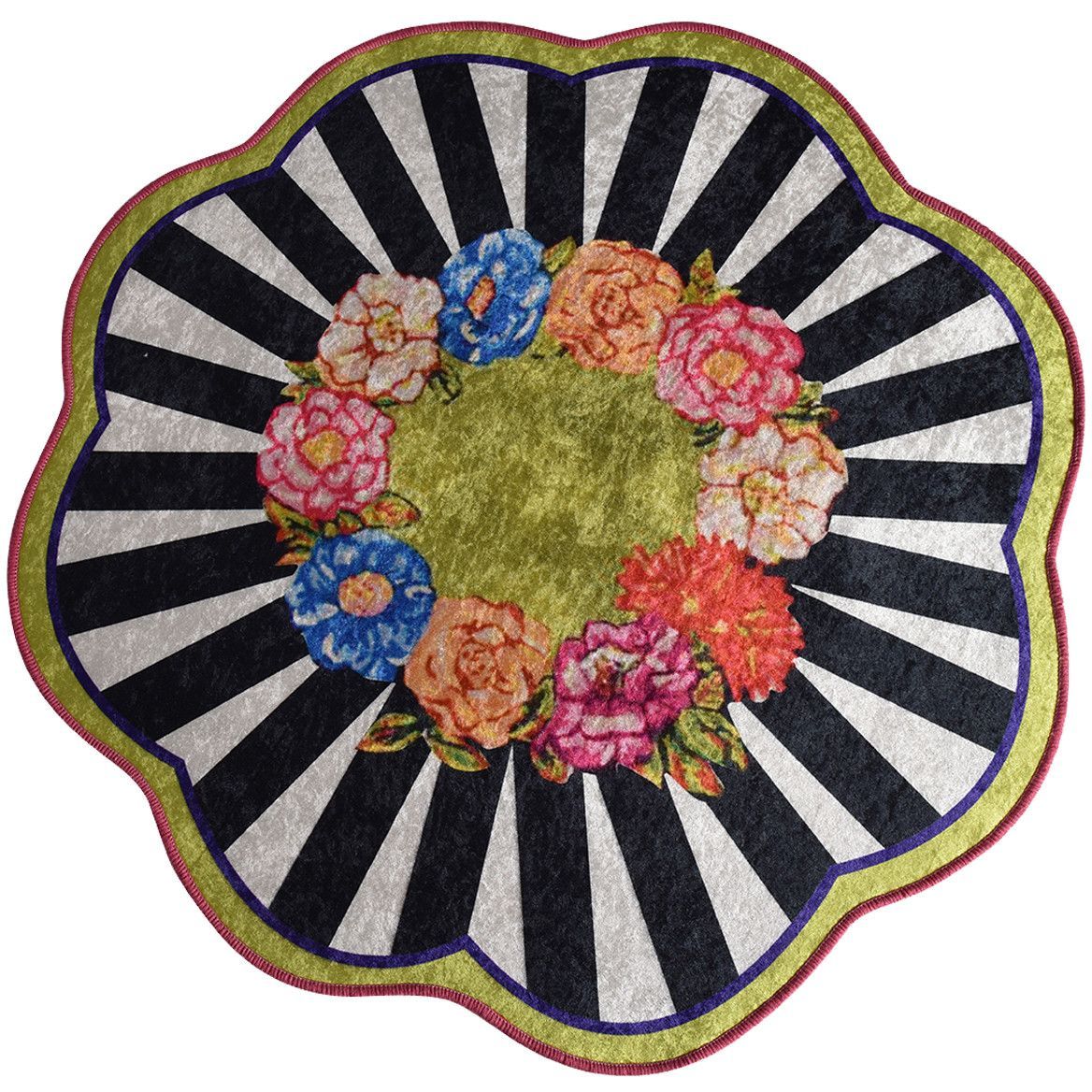 Pyöreä matto Linento Loan Ø100cm monivärinen