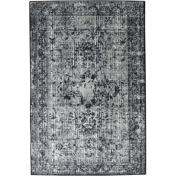 Matto Linento Isabel, 140x190cm, mustavalkoinen