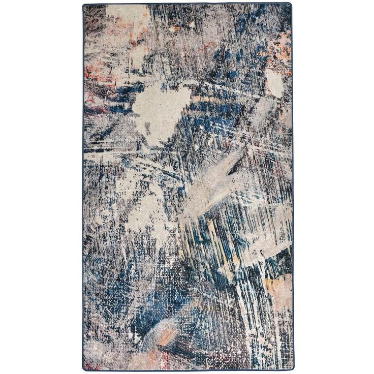 Käytävämatto Linento Adel, 80x150cm, sininen/beige