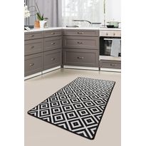Matto Linento Black White 160x230cm mustavalkoinen