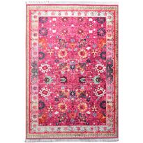 Matto Linento Retro, 140x190cm, pinkki, Verkkokaupan poistotuote