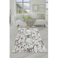 Käytävämatto Linento Marble, 80x200cm, valkoinen