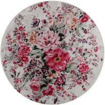 Pyöreä matto Linento Rosalinda, Ø140cm, punainen, Verkkokaupan poistotuote