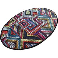Kynnysmatto Linento Maglie, 60x90cm, ovaali, monivärinen