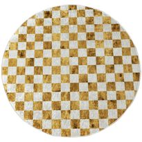 Pyöreä matto Linento Coper, Ø120cm, kulta